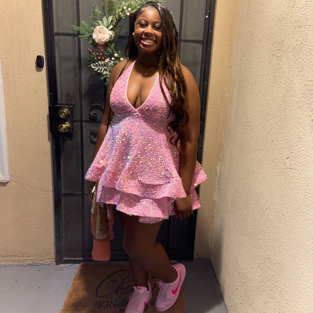 PINK YASMIN DRESS